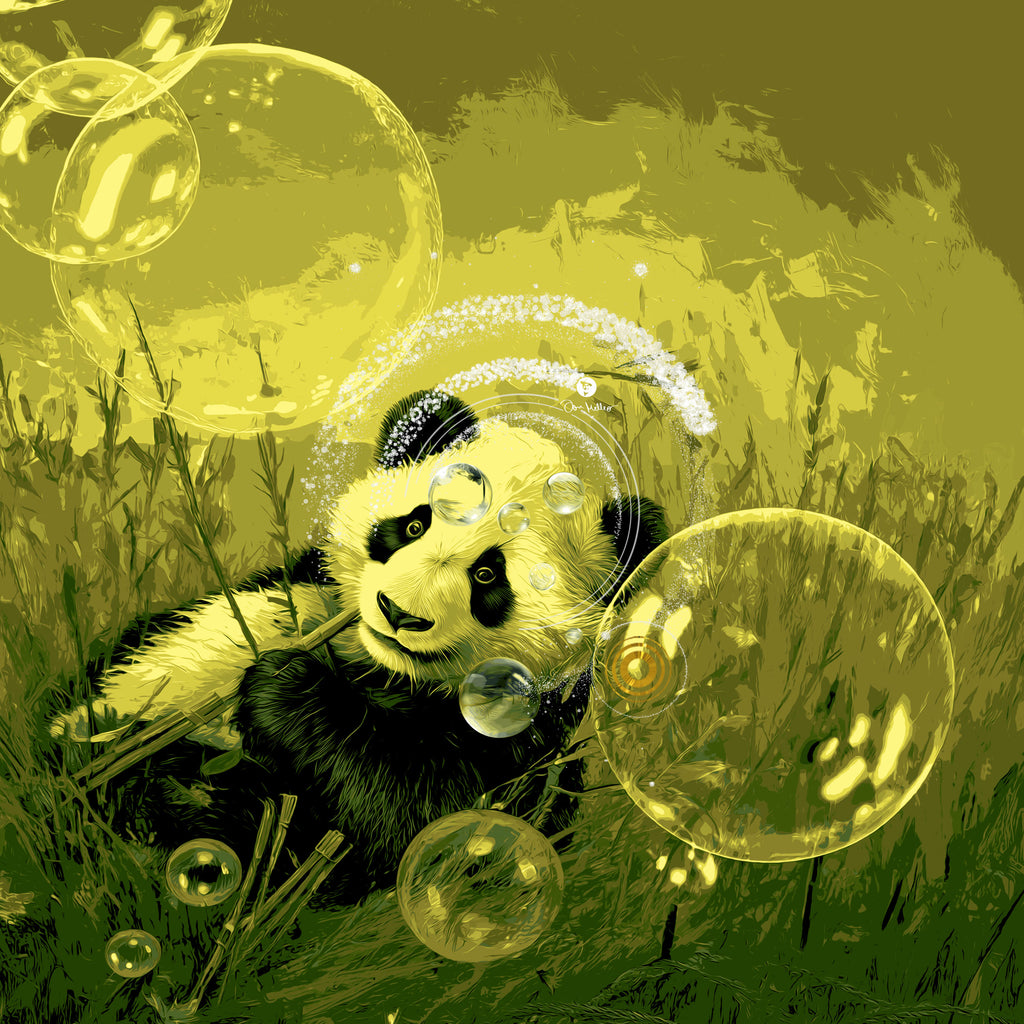 DIE NACHHALTIGE BALANCE | Pandabär auf Wiese