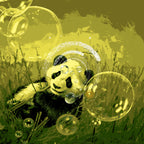 DIE NACHHALTIGE BALANCE | Pandabär auf Wiese