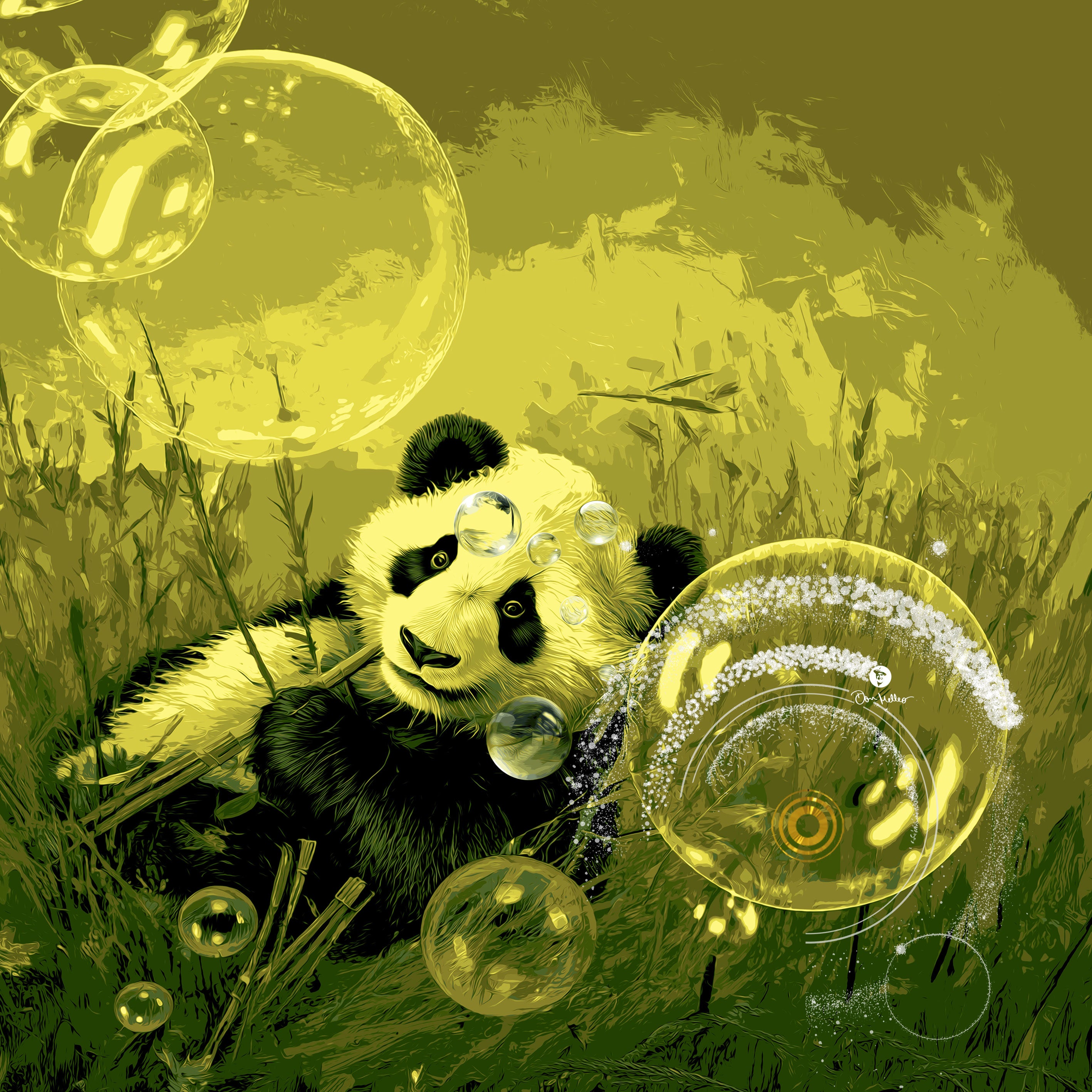 DIE NACHHALTIGE BALANCE | Pandabär auf Wiese